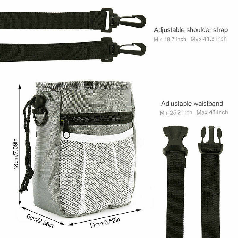 Dog Training Treat Pouch - Waist Belt Snack Bag for Walking Pets in the UK