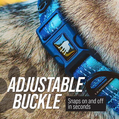 Martingale Dog Collar | Reflective Nylon Adjustable Collar for Large, Medium, and Small Dogs | No Pull Training Collar with Quick Release Buckle