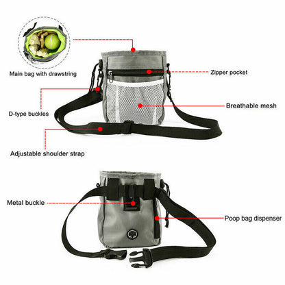 Dog Training Treat Pouch - Waist Belt Snack Bag for Walking Pets in the UK