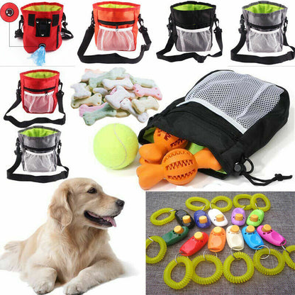 Dog Training Treat Pouch - Waist Belt Snack Bag for Walking Pets in the UK